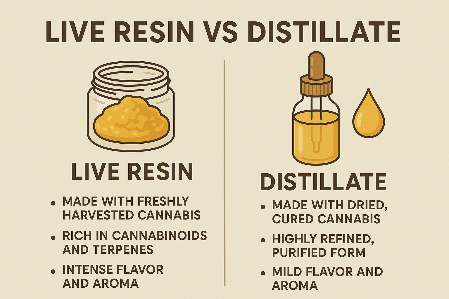 live resin vs distillate